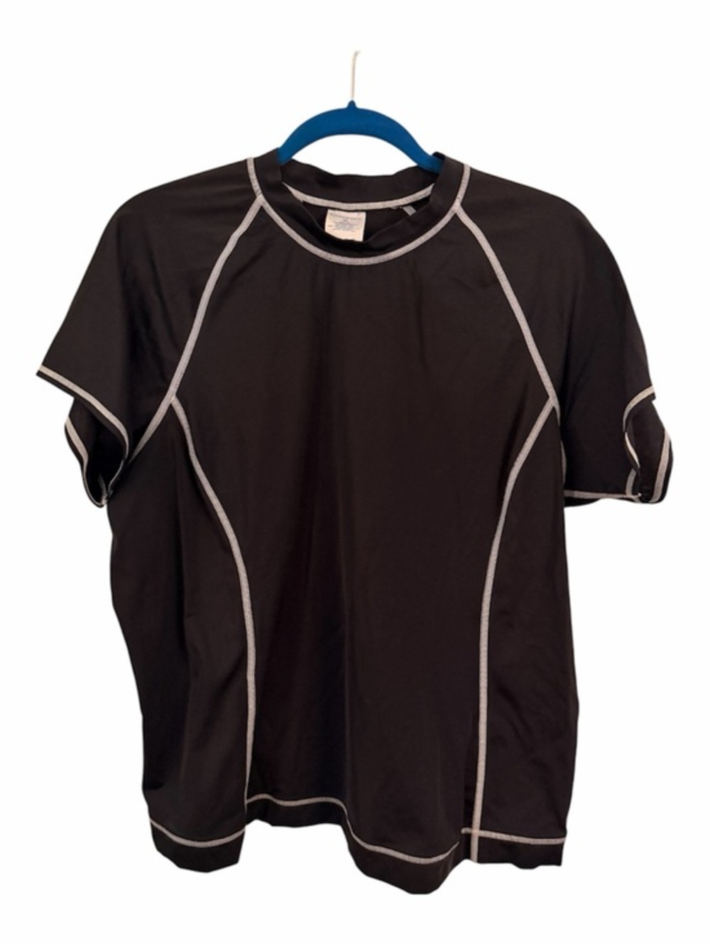 LANDS’ END XL 18-20 Black Rash Guard Shirt